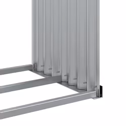 vidaXL Log Holder Firewood Rack Log Stand Wood Storage Brown Galvanised Steel - Additional view 7