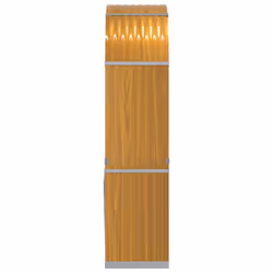 vidaXL Log Holder Firewood Rack Log Wood Storage Light Brown Galvanised Steel - Additional view 4