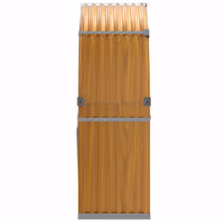 vidaXL Log Holder Firewood Rack Log Wood Storage Light Brown Galvanised Steel - Additional view 4