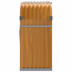 vidaXL Log Holder Firewood Rack Log Wood Storage Light Brown Galvanised Steel - Additional view 4