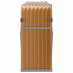 vidaXL Log Holder Firewood Rack Log Wood Storage Light Brown Galvanised Steel - Additional view 4