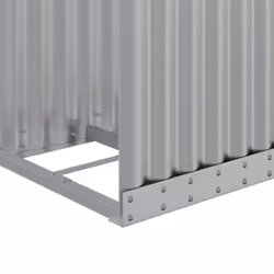 vidaXL Log Holder Firewood Rack Log Stand Wood Storage Silver Galvanised Steel - Additional view 6