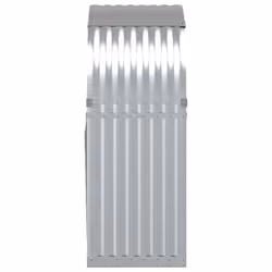 vidaXL Log Holder Firewood Rack Log Stand Wood Storage Silver Galvanised Steel - Additional view 4