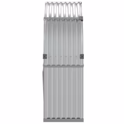 vidaXL Log Holder Firewood Rack Log Stand Wood Storage Silver Galvanised Steel - Additional view 4