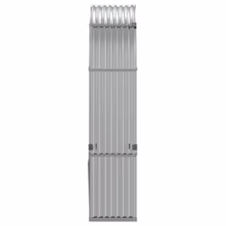 vidaXL Log Holder Firewood Rack Log Stand Wood Storage Silver Galvanised Steel - Additional view 4