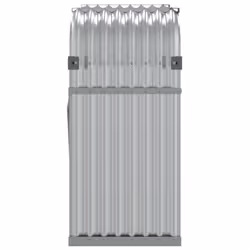 vidaXL Log Holder Firewood Rack Log Stand Wood Storage Silver Galvanised Steel - Additional view 4