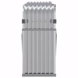vidaXL Log Holder Firewood Rack Log Stand Wood Storage Silver Galvanised Steel - Additional view 4