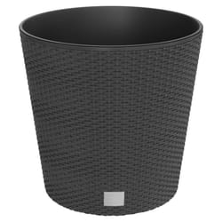 vidaXL Planter Raised Bed with Removable Inner Anthracite 15 / 15.3 L PP Rattan - anthracite, 37.5 l