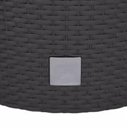vidaXL Planter Raised Bed with Removable Inner Anthracite 15 / 15.3 L PP Rattan - anthracite, 37.5 l - Additional view 5