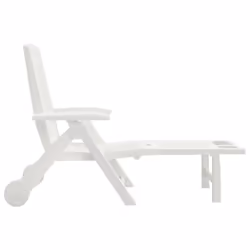VidaXL 364696 outdoor chair Lounge Padded seat Polypropylene (PP) White - Additional view 4
