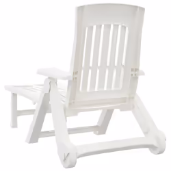 VidaXL 364696 outdoor chair Lounge Padded seat Polypropylene (PP) White - Additional view 5
