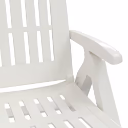 VidaXL 364696 outdoor chair Lounge Padded seat Polypropylene (PP) White - Additional view 8
