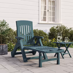 VidaXL 364697 outdoor chair Lounge Padded seat Polypropylene (PP) Green