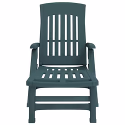 VidaXL 364697 outdoor chair Lounge Padded seat Polypropylene (PP) Green