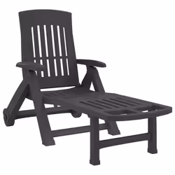 VidaXL 364698, Lounge, Padded seat, Polypropylene (PP), Anthracite, 110 kg, 56 cm
