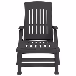 VidaXL 364698 outdoor chair Lounge Padded seat Polypropylene (PP) Anthracite