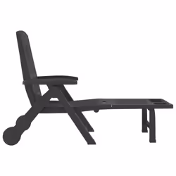 VidaXL 364698 outdoor chair Lounge Padded seat Polypropylene (PP) Anthracite - Additional view 4