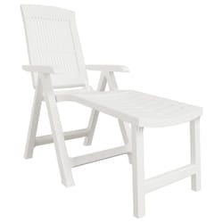 VidaXL 364705 outdoor chair Terrace Padded seat Plastic White