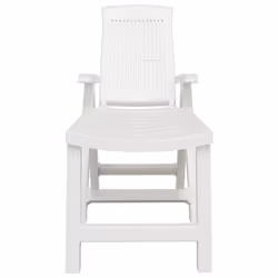 VidaXL 364705 outdoor chair Terrace Padded seat Plastic White
