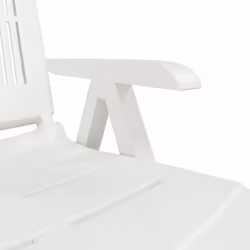 VidaXL 364705 outdoor chair Terrace Padded seat Plastic White - Additional view 8