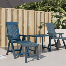 VidaXL 364706 outdoor chair Terrace Padded seat Plastic Green
