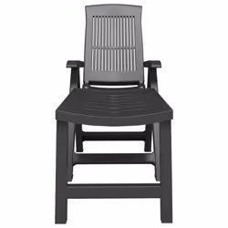VidaXL 364707 outdoor chair Terrace Padded seat Plastic Anthracite - Additional view 3