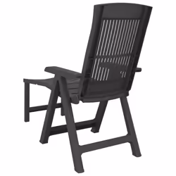 VidaXL 364707 outdoor chair Terrace Padded seat Plastic Anthracite - Additional view 5