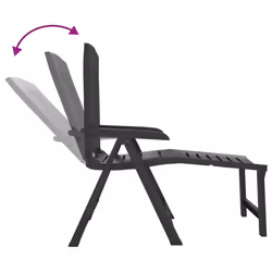 VidaXL 364707 outdoor chair Terrace Padded seat Plastic Anthracite - Additional view 6