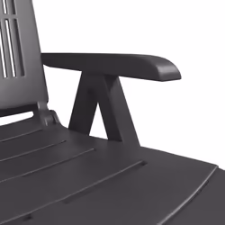 VidaXL 364707 outdoor chair Terrace Padded seat Plastic Anthracite - Additional view 8