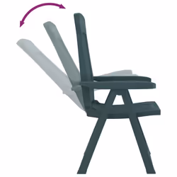 VidaXL 364711 outdoor chair Terrace Polypropylene (PP) Green - Additional view 7