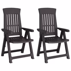 VidaXL 364712, Terrace, Polypropylene (PP), Anthracite, 110 kg, 45 cm, 49 cm