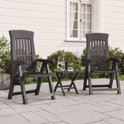 VidaXL 364712 outdoor chair Terrace Polypropylene (PP) Anthracite