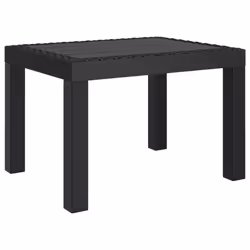 vidaXL Garden Table Outdoor Dining Table Patio Picnic Coffee Dinner Table PP - anthracite