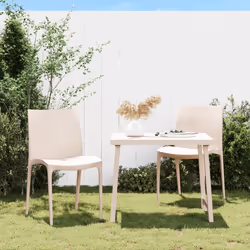 VidaXL 364733 outdoor chair Terrace Polypropylene (PP) Cream