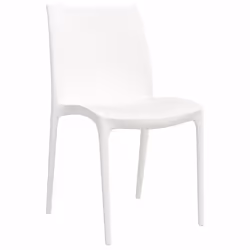 VidaXL 364734 outdoor chair Terrace Polypropylene (PP) White - Additional view 3