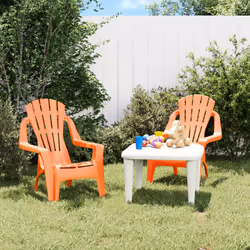 VidaXL 364742 outdoor chair Terrace Polypropylene (PP) Orange - Additional view 2