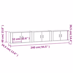 VidaXL 3188364 TV cabinet/entertainment centre - Additional view 8