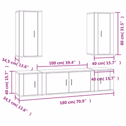 VidaXL 3188678 TV cabinet/entertainment center - Additional view 8