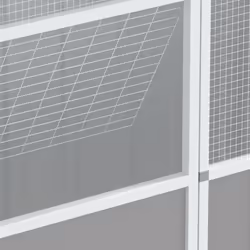 vidaXL Bird Cage Bird House Parrot Bird Aviary Parrot Cage Galvanised Steel - grey, 115 x 78 x 200 cm