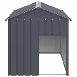 vidaXL Dog House Dog Kennel with Roof Dog Cage Anthracite Galvanised Steel
