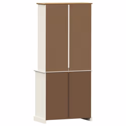 vidaXL Highboard Sideboard Side Cabinet Storage Cabinet VIGO Solid Wood Pine - white, with 2 doors - Additional view 6