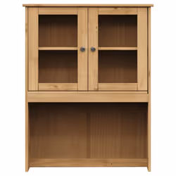 vidaXL Highboard Sideboard Side Cabinet Storage Cabinet VIGO Solid Wood Pine - brown, with 1 door - Additional view 8