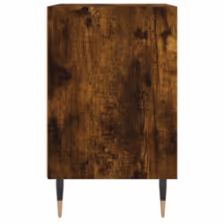 vidaXL Bedside Cabinet Bedside Table Nightstand Sonoma Oak Engineered Wood - smoked oak, 2 pcs - Additional view 5