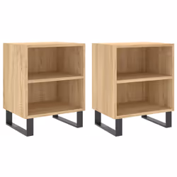 VidaXL 826803, Oak, Iron, Wood, 400 mm, 300 mm, 500 mm, 2 pc(s)