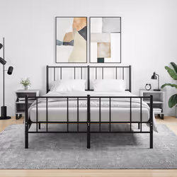 VidaXL 826805 nightstand/bedside table Concrete colour