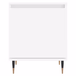 vidaXL Bedside Cabinets Bedside Table Nightstand 2 pcs White Engineered Wood - white, 2 pcs - Additional view 4