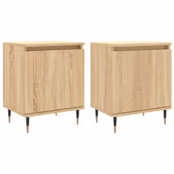 VidaXL 826819, Oak, Iron, Wood, 400 mm, 300 mm, 500 mm, 2 pc(s)
