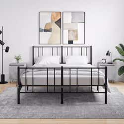 VidaXL 826837 nightstand/bedside table Concrete colour