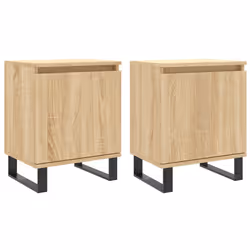 VidaXL 826851, Oak, Iron, Wood, 400 mm, 300 mm, 500 mm, 2 pc(s)