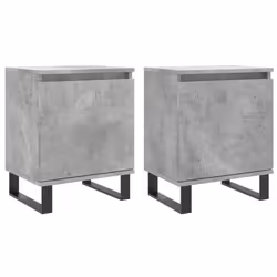VidaXL 826853, Concrete colour, Iron, Wood, 400 mm, 300 mm, 500 mm, 2 pc(s)